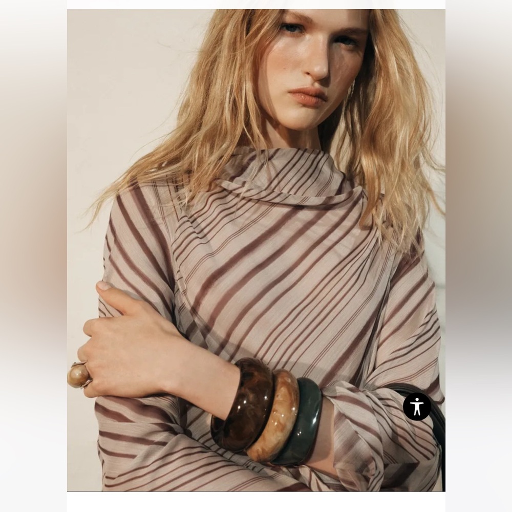 Zara 3 pack of Resin Bracelets Never Worn NWT